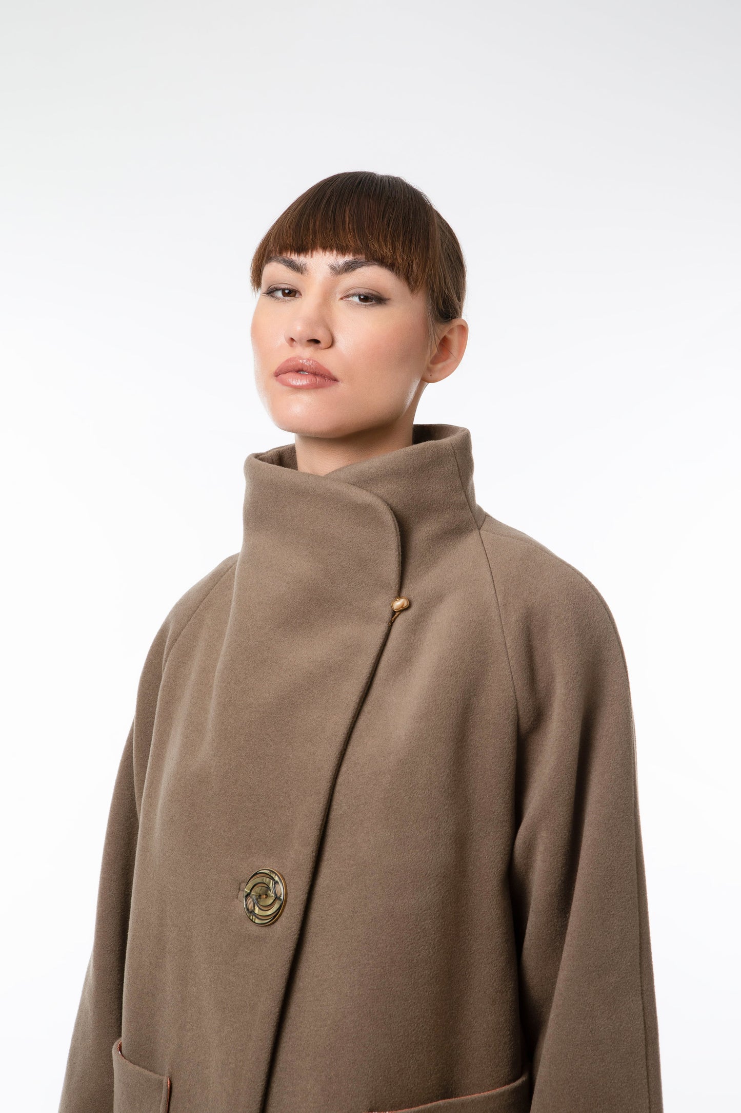 Estelle Cape Jacket - Mink cashmere - Made to Order