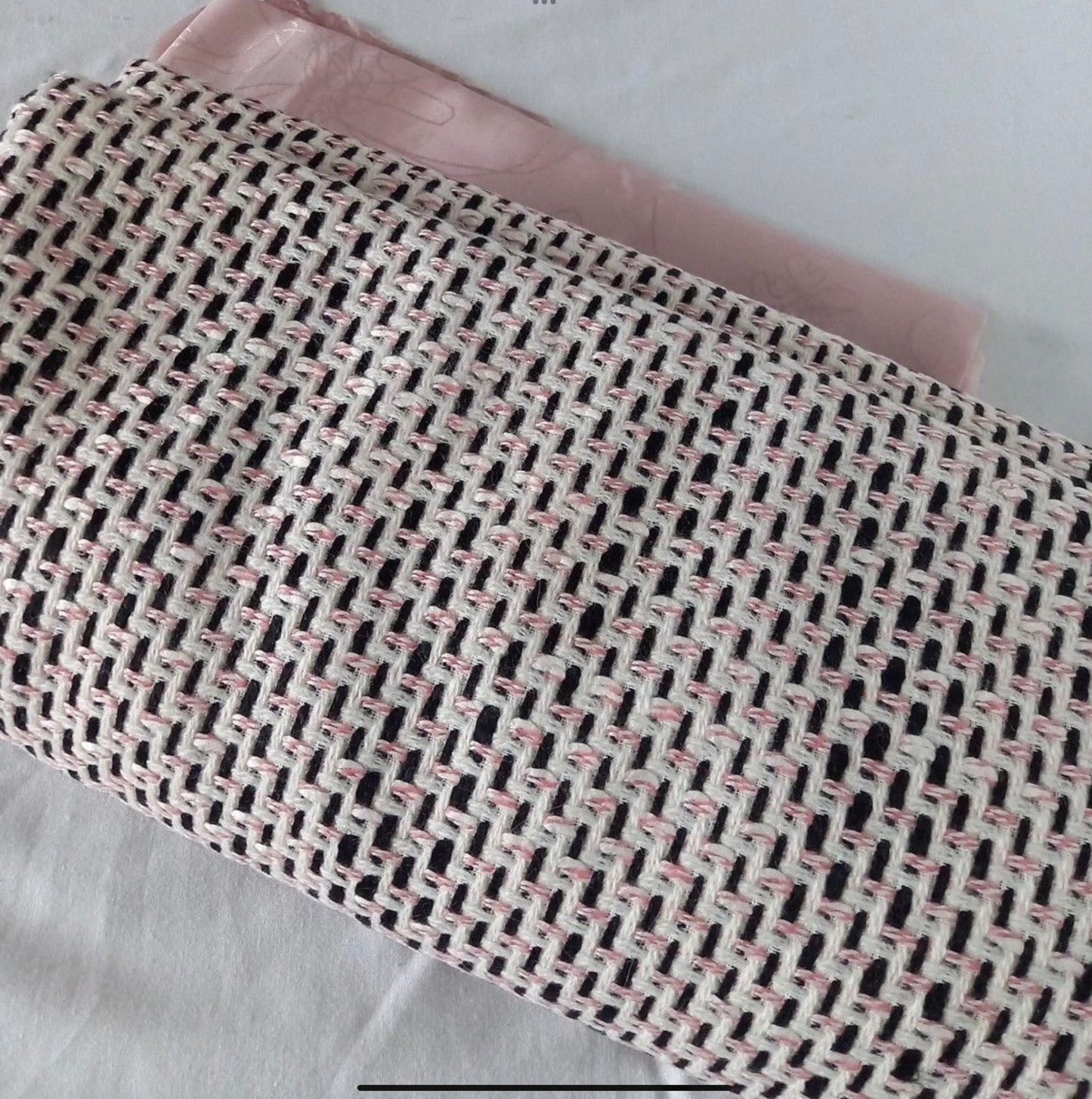 Italian Boucle Tweed in Pink Multi