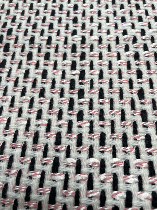 Italian Boucle Tweed in Pink Multi