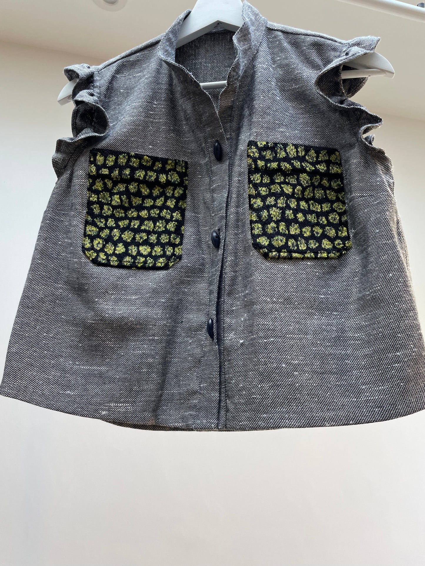 Ritzy Ruffle Waistcoat - S