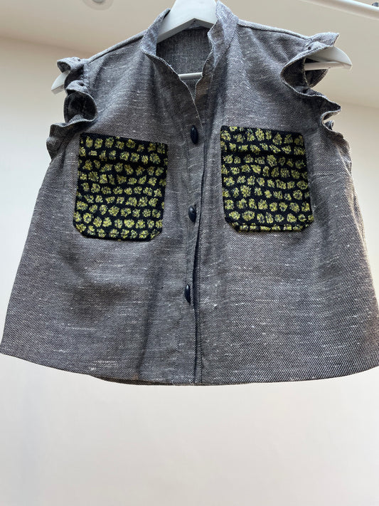 Ritzy Ruffle Waistcoat - S
