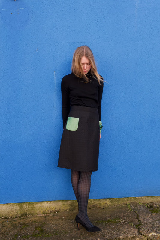 Green and Black Mabel Skirt