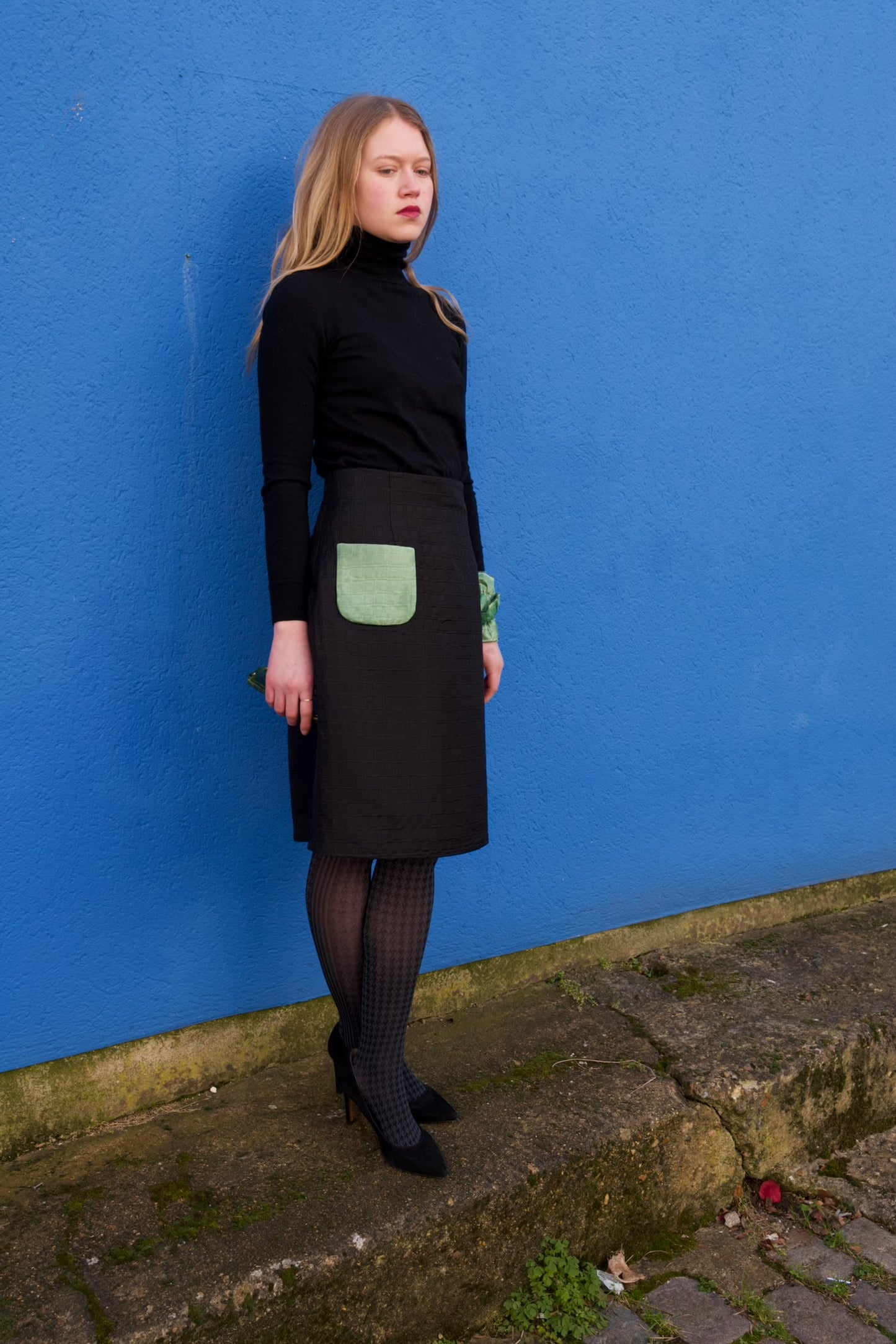 Green and Black Mabel Skirt