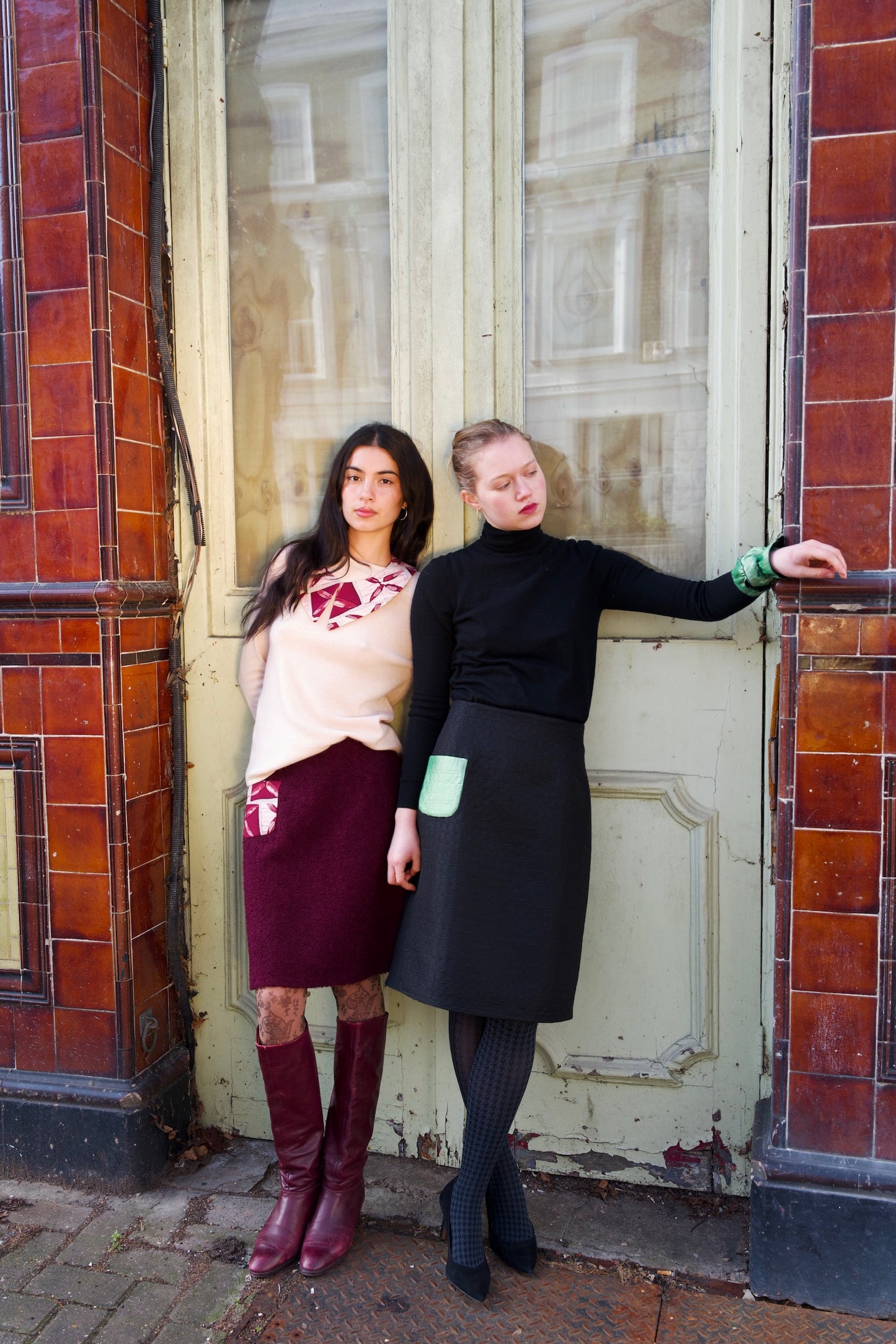 Burgundy Mabel Skirt