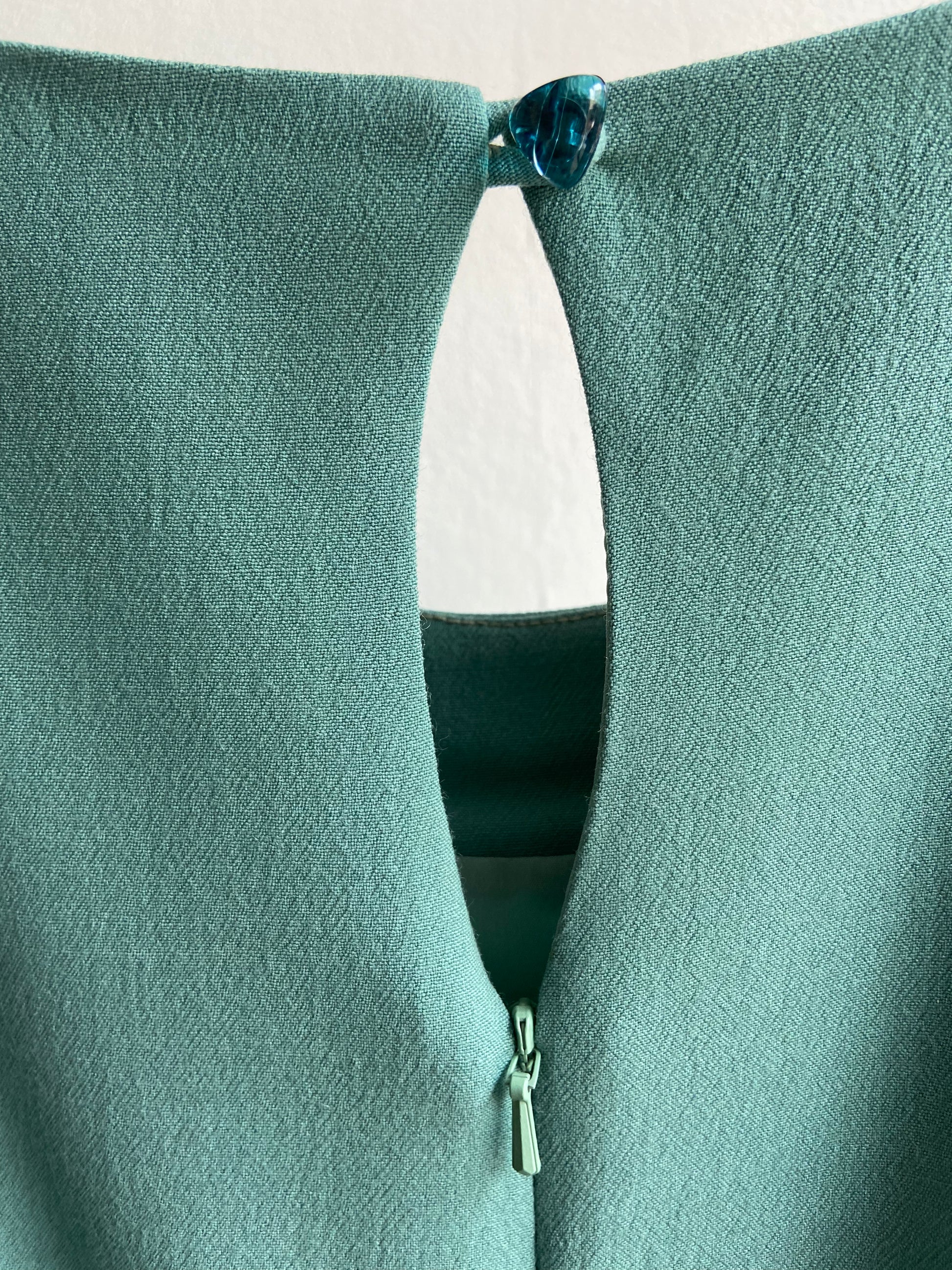 Sleeveless Audrey Dress - Duck-egg Green - Shruggler
