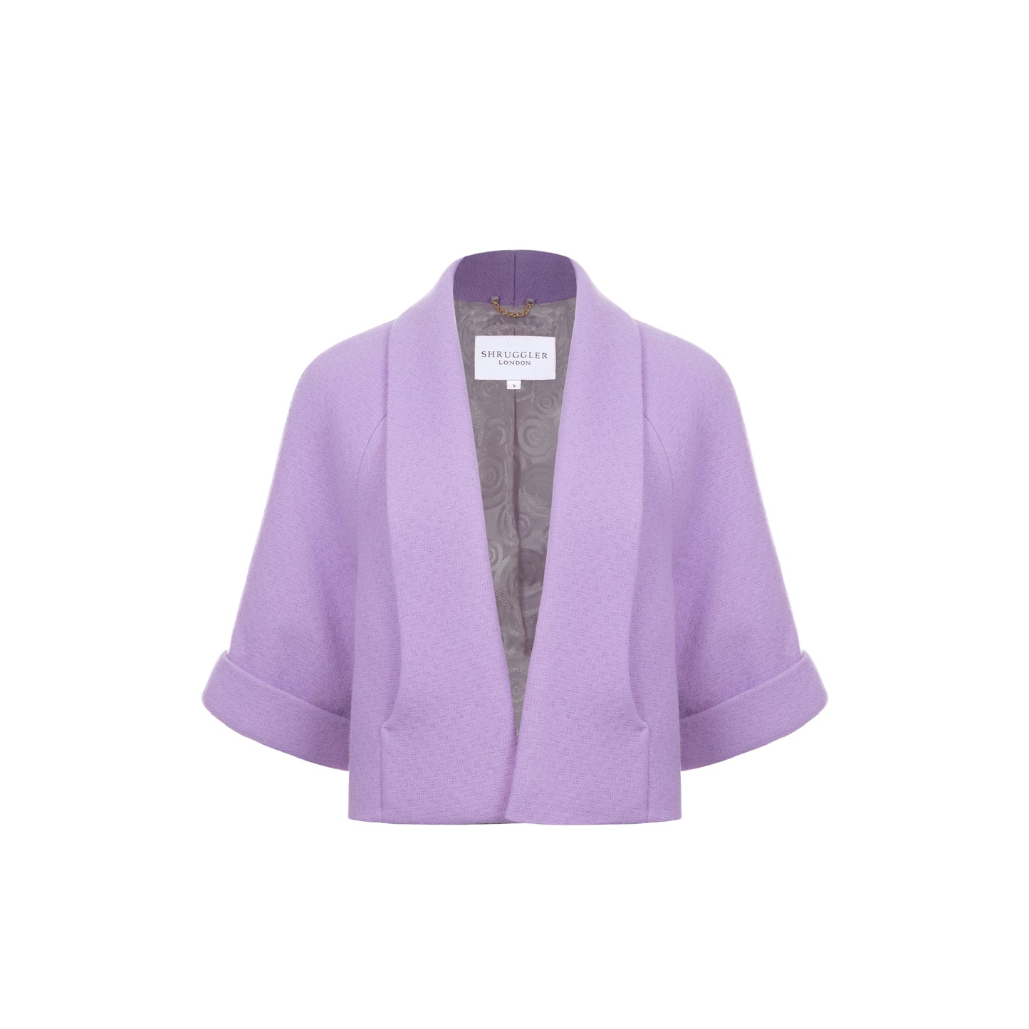 Estelle Cape Jacket - Lilac Vintage Wool - Shruggler