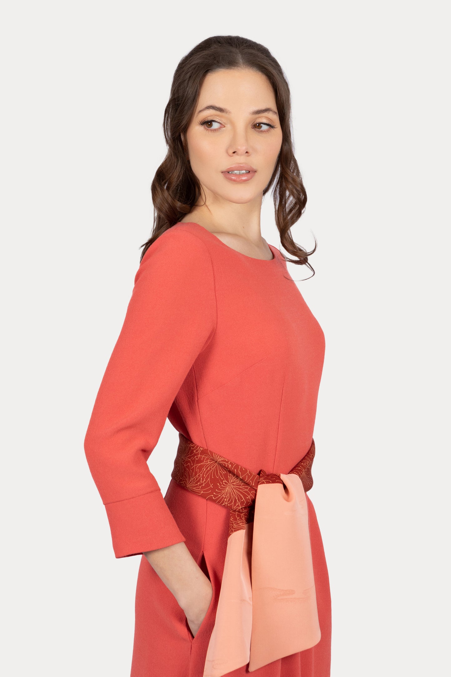 Audrey Dress - Coral