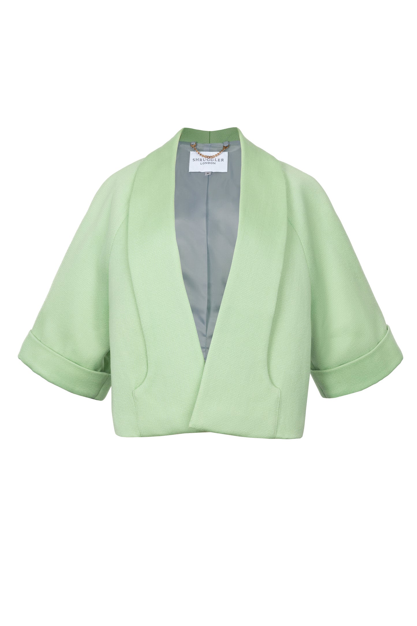 Estelle Cape Jacket - Pale Apple Vintage Wool - Shruggler