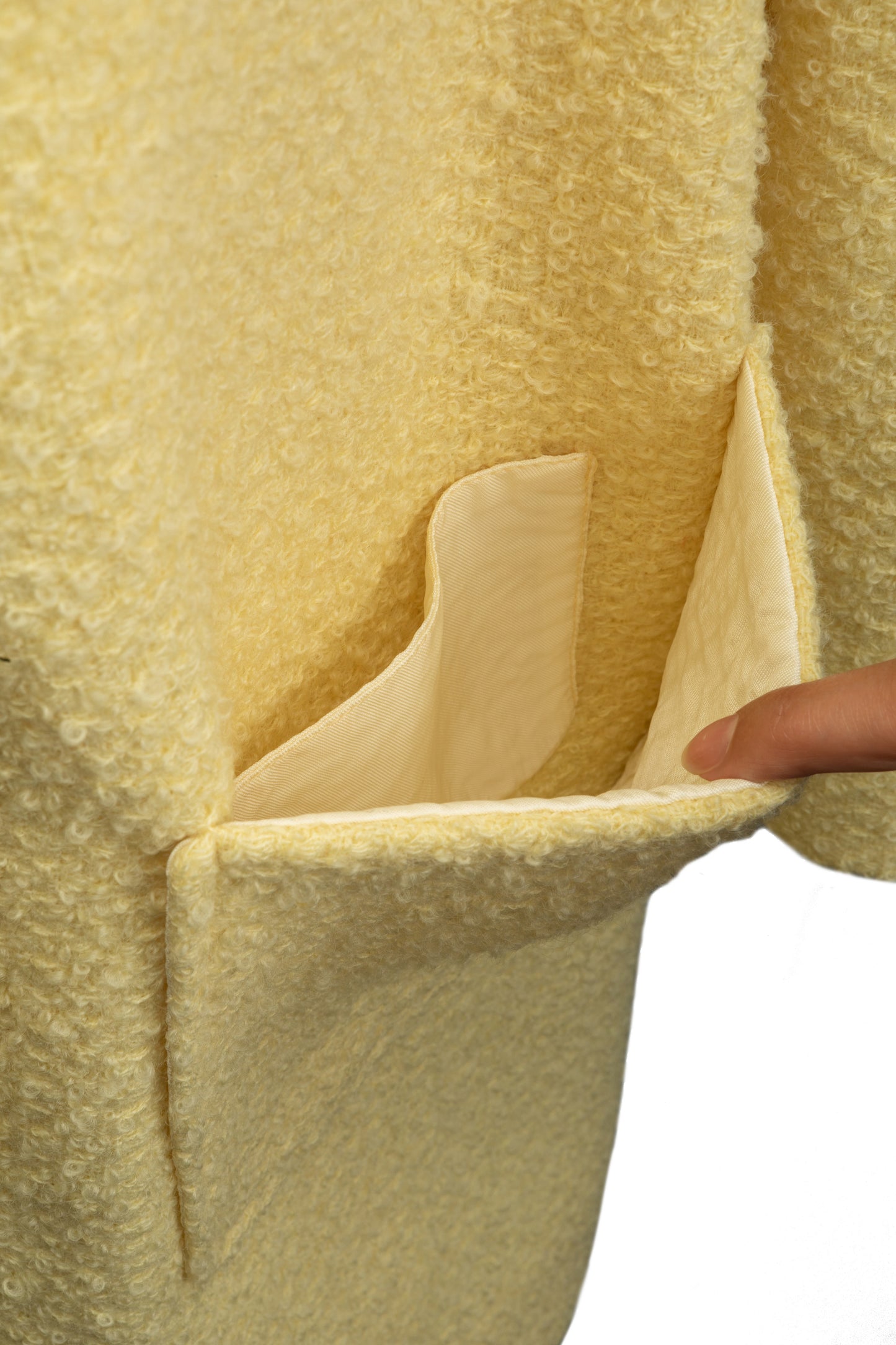 Pale Yellow Bouclé - Shruggler