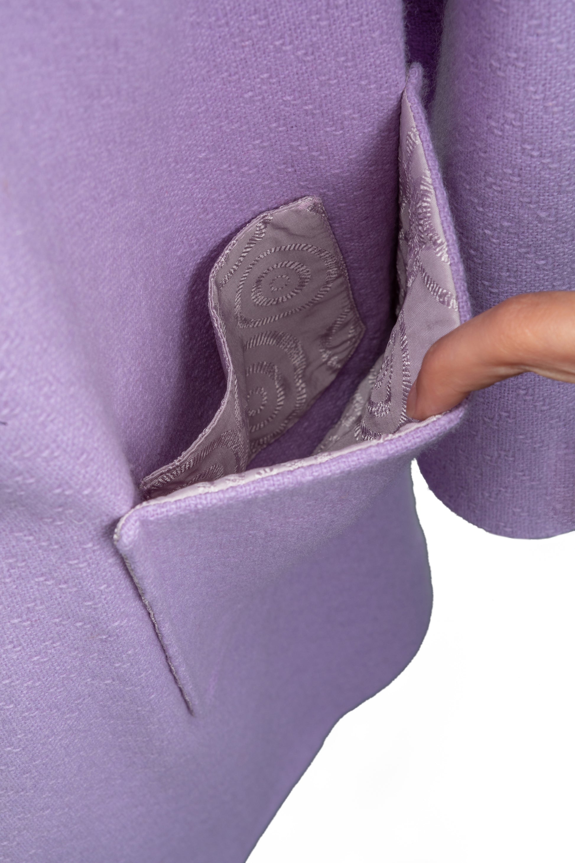Lilac Textured Weave - Shruggler
