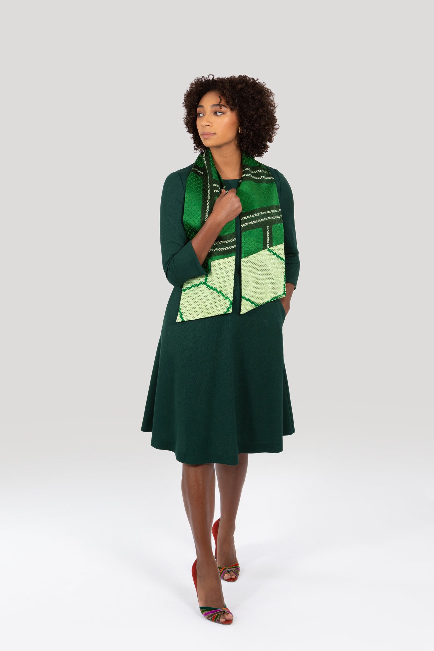 Audrey Dress - Dark Green