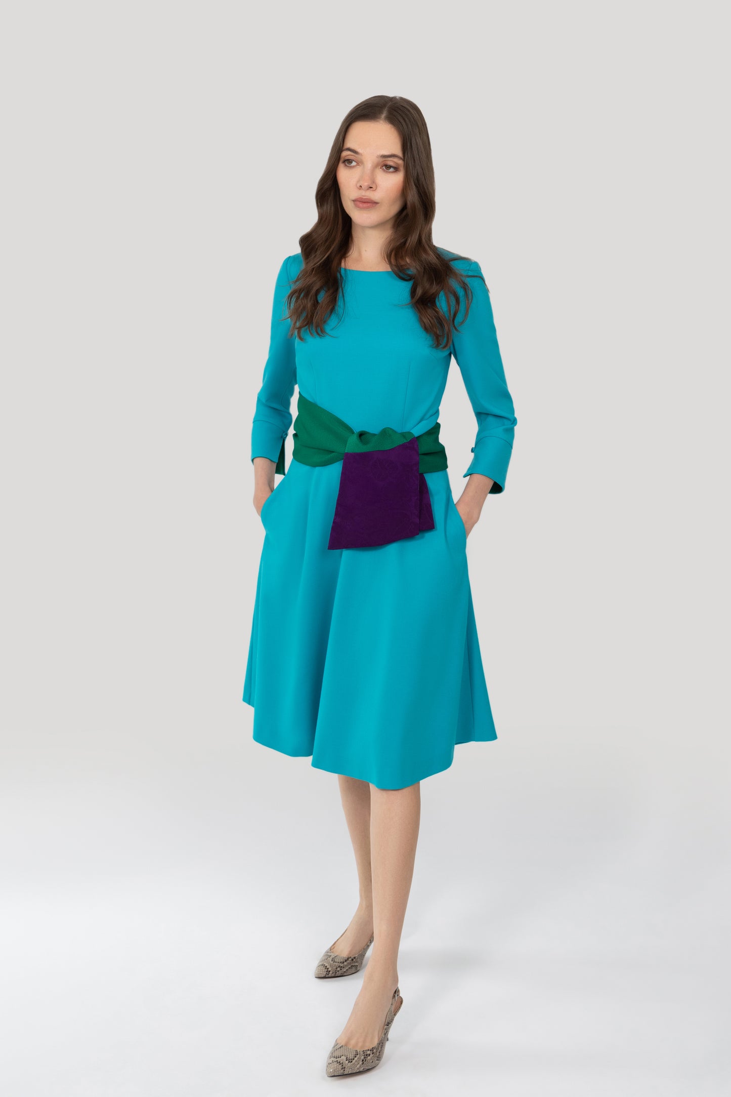 Audrey Dress - Rich Turquoise - Last One !