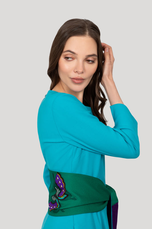 Audrey Dress - Rich Turquoise - Last One !