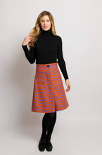 Load image into Gallery viewer, Mila Skirt - Purple Orange Checked
