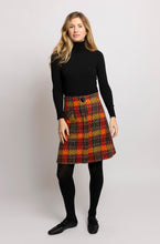 Load image into Gallery viewer, Mila Skirt - Red Yellow Black Fancy Check
