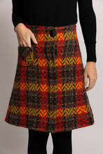 Load image into Gallery viewer, Mila Skirt - Red Yellow Black Fancy Check
