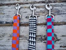 Load image into Gallery viewer, Charlie Checked Vintage Wool Dog Lead - Shruggler
