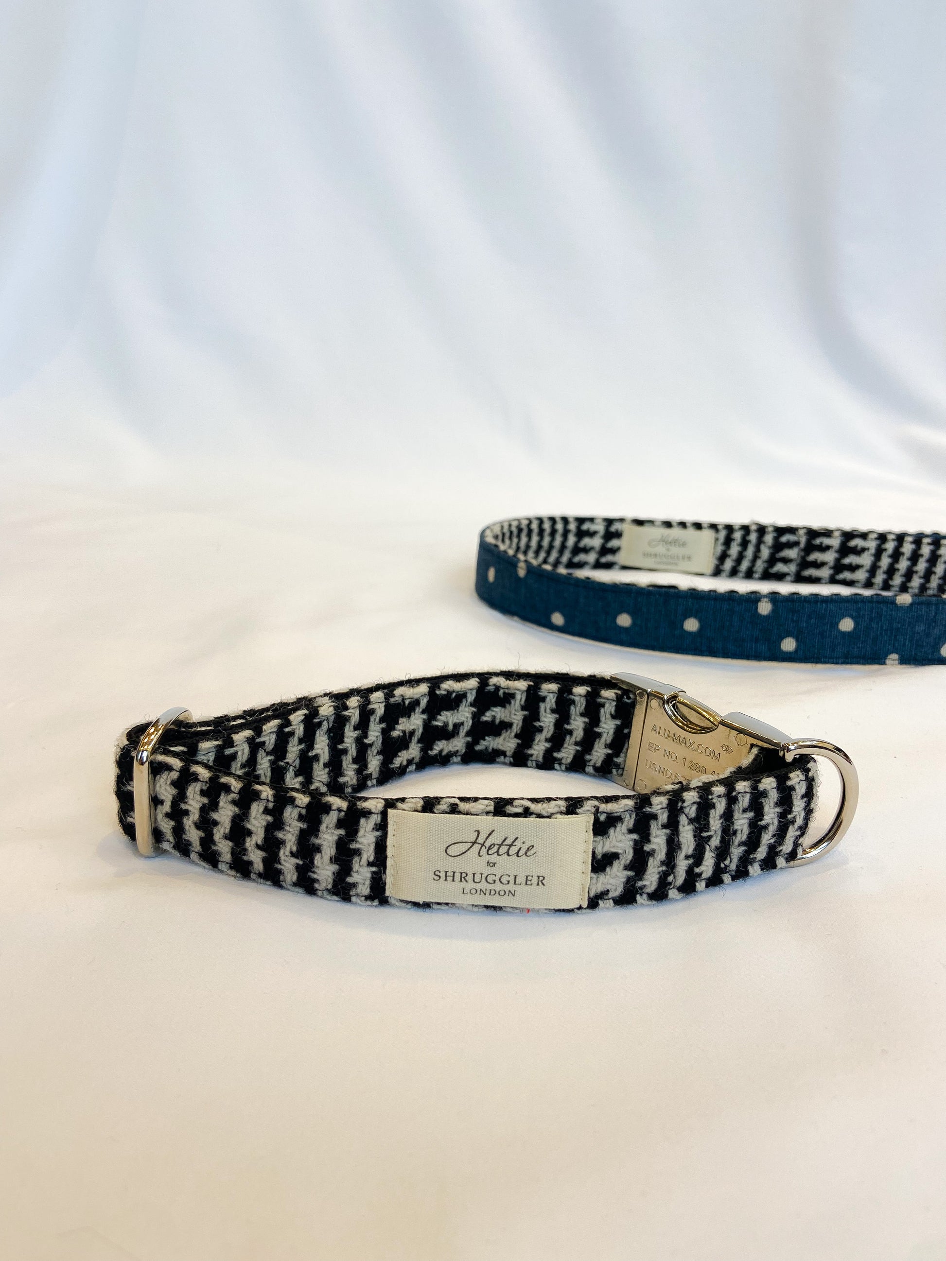 Charlie Checked Wool Dog Collar - Shruggler