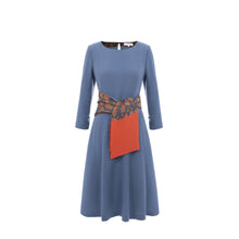 Load image into Gallery viewer, Audrey Dress - Dusky Blue
