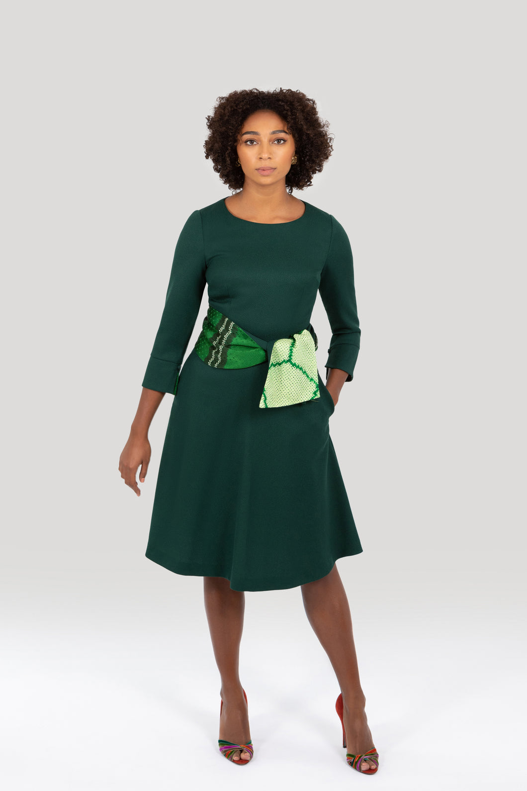 Audrey Dress - Dark Green