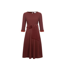 Load image into Gallery viewer, Audrey Dress - Deep Burgundy
